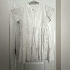 Anthropologie Maeve Harper Eyelet Tunic Dress